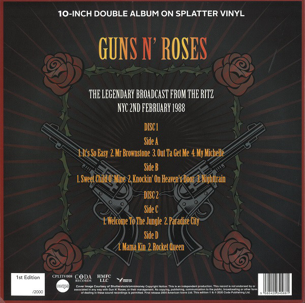 Guns N' Roses ‎– Welcome To Paradise City - 2x10