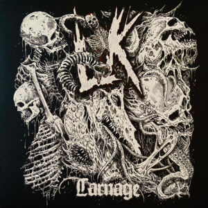 Lik ‎– Carnage - LP (RED W/ BLACK SPLATTER)