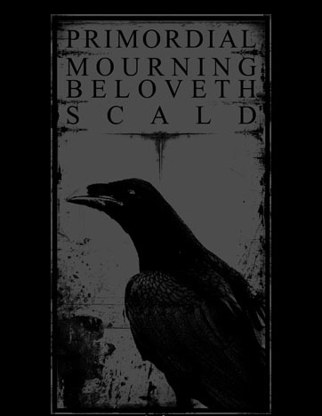 Primordial / Mourning Beloveth / Scald – T-shirt XL (2 sided)